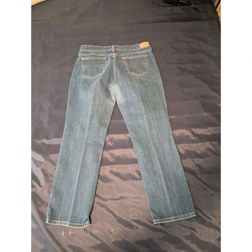 Levi's 505 Straight Fit Mens Size 32x28 Med Wash Blue Denim Jeans Cotton Blend